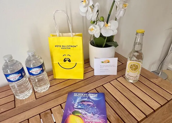 Studette De 17m2 Avec Parking Privé Gratuit Climatisation Et Petite Cuisine Maison d'hôtes Menton