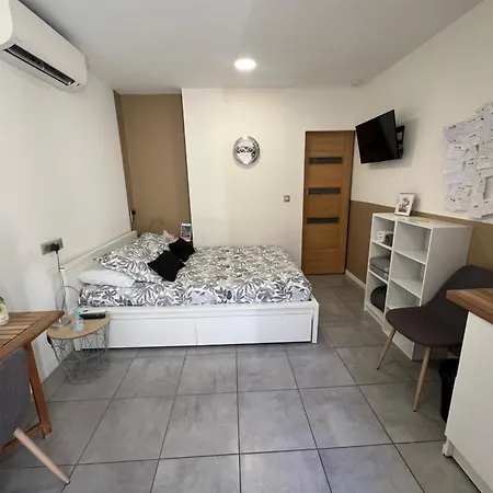 Studette De 17m2 Avec Parking Prive Gratuit Climatisation Et Petite Cuisine Casa de hóspedes 4*